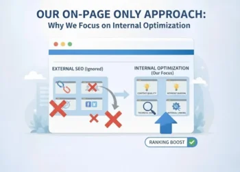 On-page SEO only optimization approach